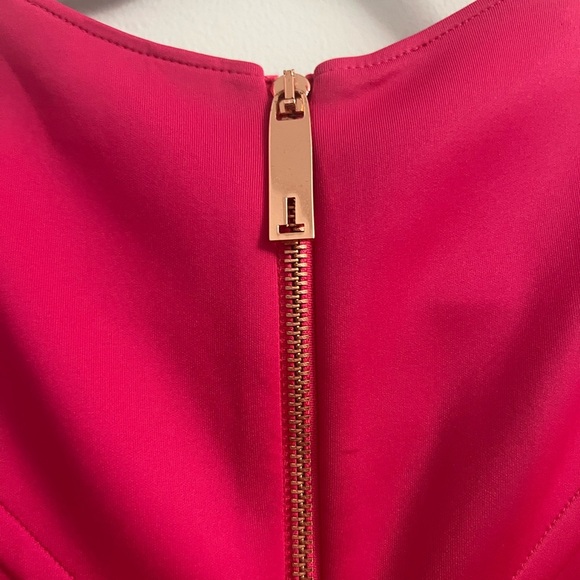 Ted Baker Mitton Sleeveless Fit & Flare Cocktail Dress - Pink- Size 4 - Picture 4 of 11